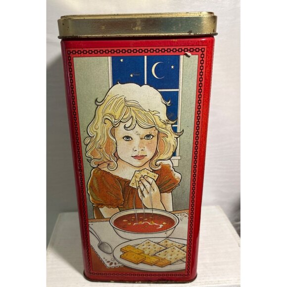 Christies Premium Plus Salted Crackers 60th Anniversary Tin Canada 80's - Picture 3 of 11